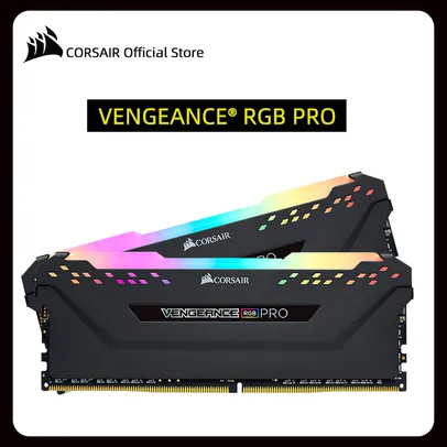 Memória CORSAIR Vengeance RGB PRO Ram Memory ddr4 32g (2x16) 3200MHz