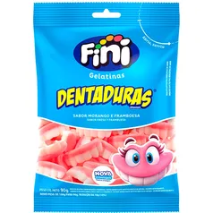 [3 unidades] Bala de Gelatina e Marshmallows Dentadura 100g - Fini