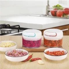 Mini Processador Triturador Manual Alimentos Wincy | R$13