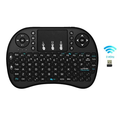 Mini teclado sem fio 2.4G Air Mouse Touchpad remoto para Android TV Box PC Smart TV