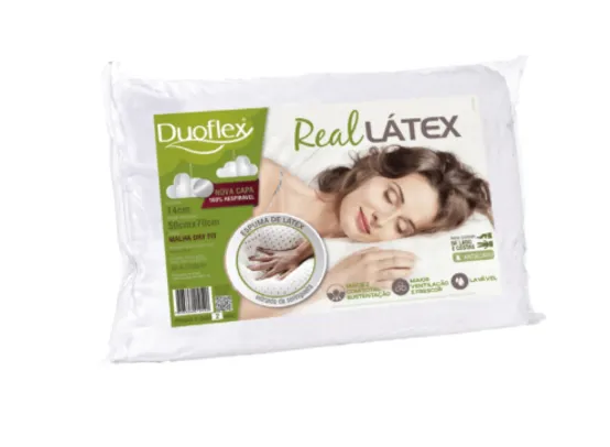 [REGIONAL] Travesseiro Duoflex Real Latex Branco