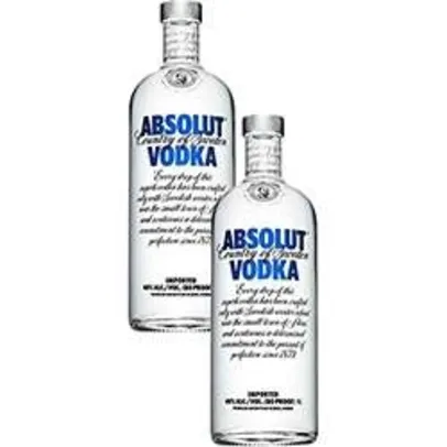 [SHOPTIME] 2 Vodkas Absolut - Vários Sabores - R$126