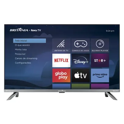 TV Britânia 32" HD Roku 