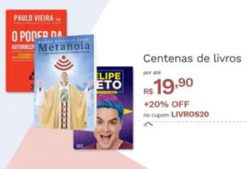 Centenas de livros por até R$ 19.90