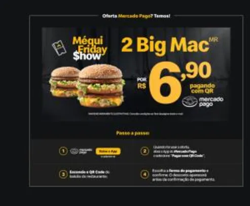 2 Lanches Big Mac por R$6,90