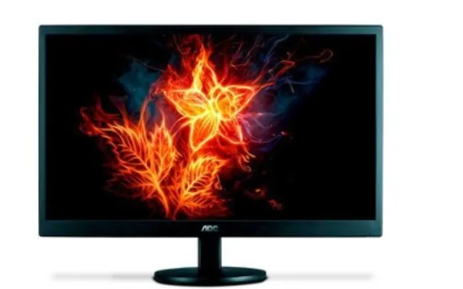 Monitor Aoc 18.5" LED HD, 1366x768, 60 Hz, HDMI, VGA, Ajuste De Inclinação, Widescreen - E970swhnl