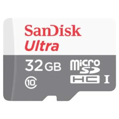 Cartão De Memória MicroSD 32Gb Classe 10 - R$ 59,90