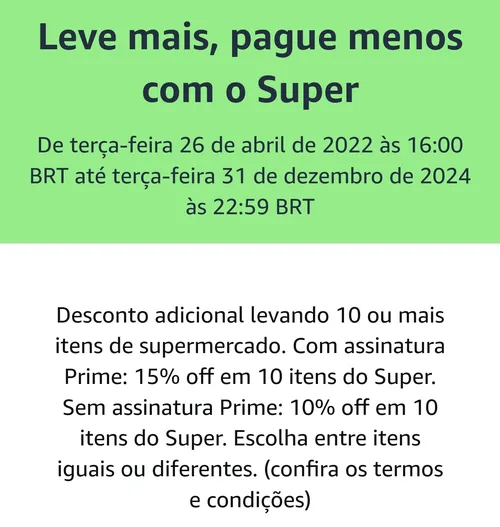 Imagem na descrição da promoção