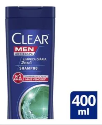 Shampoo Anticaspa Clear Limpeza Diária 2 Em 1 400ml | R$11