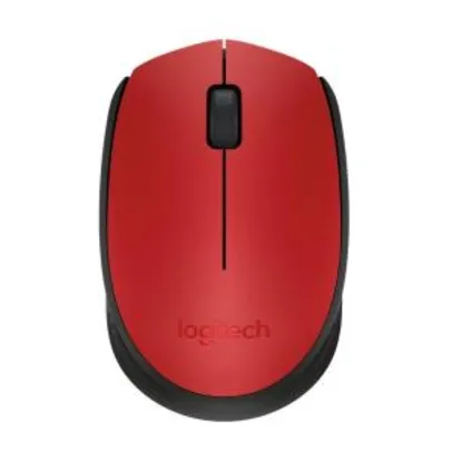 Mouse Sem Fio Logitech M170 Vermelho - R$27