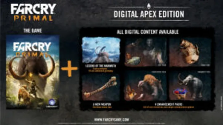 Far Cry Primal Apex Edition (PC) - R$ 22 (80% OFF)