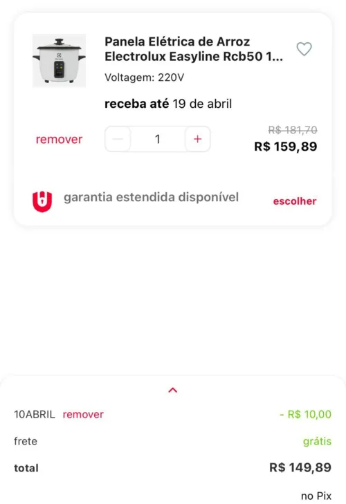 Imagem na descrição da promoção