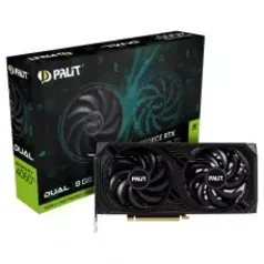 Placa de Vídeo Palit NVIDIA GeForce RTX 4060 Ti Dual, 8GB, GDDR6, DLSS, Ray Tracing, NE6406T019P1-10