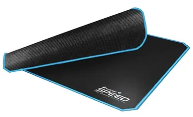 Mousepad Gamer Fortrek Speed MPG102, Grande (44X35cm), Preto/Azul | R$24,90