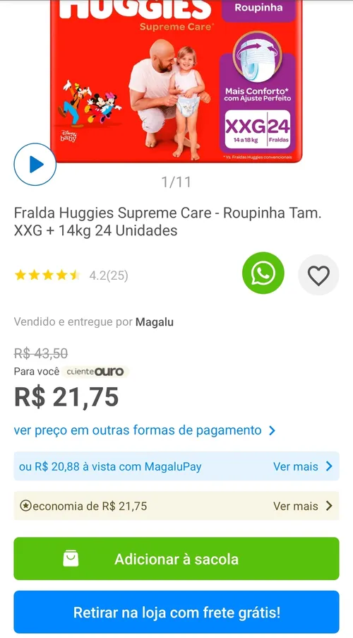 Imagem na descrição da promoção