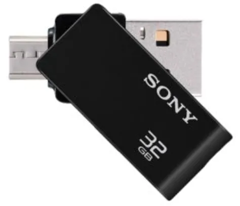 Pen Drive 32Gb Sony Preto Para Smartphones Usm32sa2/B