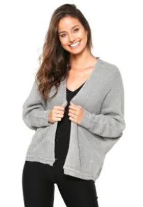 Cardigan FiveBlu Tricot Cinza R$49