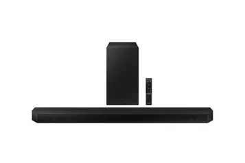 (APP) Soundbar Samsung HW-A555, potência de 410W RMS, Bluetooth e Subwoofer sem fio Preto 