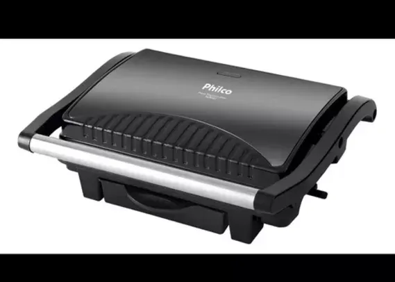 Sanduicheira E Grill Philco Press Titanium Inox Pgr08t