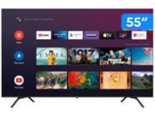 Smart TV 55” 4K Ultra HD D-LED Aiwa IPS Android