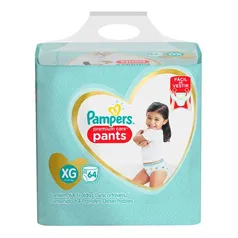 2 unidades Pampers Pants Premium Care Top XG 64 Unidades