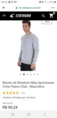 Blusão de Moletom Nike Sportswear | R$90