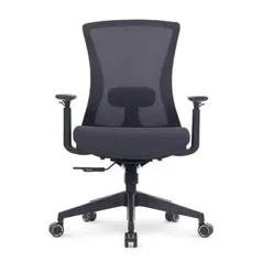 Cadeira de escritório Office DT3 Vicenza Dark, Até 120Kg, Ajsute de Ângulo, Cinza