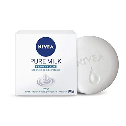 NIVEA Sabonete Pure Milk Beauty Elixir Fresh 90g