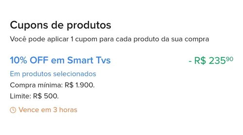 Imagem na descrição da promoção