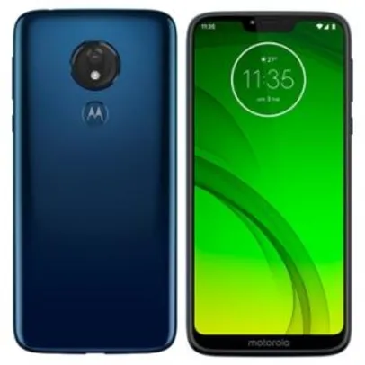 Smartphone Motorola Moto G7 Power Azul Navy, Dual Chip, Tela 6,2", 4G+Wi-Fi, Android Pie, 12MP, 32GB | R$1.159