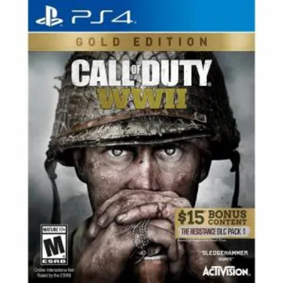 Game Call of Duty: WW2 - Edição Ouro | R$ 82