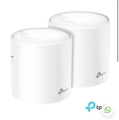 Kit Roteador TP-Link Wi-Fi 6 MESH, Deco X20, AX1800