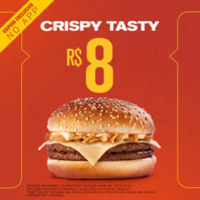 Crispy Tasty no McDonald's - R$8