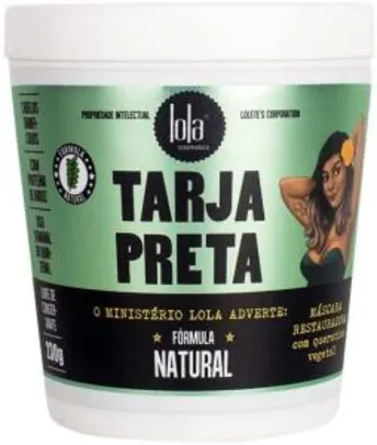 [PRIME] Máscara Tarja Preta Queratina Vegetal - Lola Cosmetics - 230g | R$ 23,94