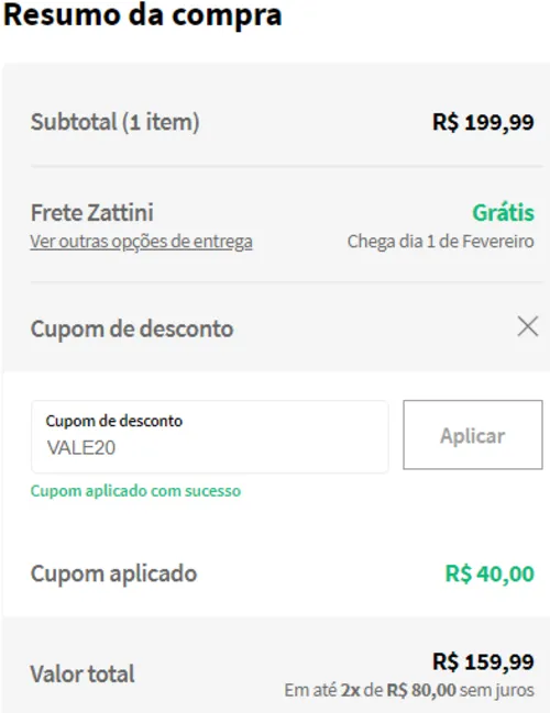 Imagem na descrição da promoção