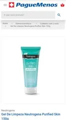 Gel de limpeza Facial Neutrogena 150g | R$ 22