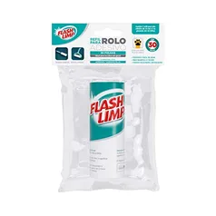 Flash Limp Refil Recarga Para Rolo Adesivo Com 30 Folhas Removedor De Pelos E Fiapos Cst0078