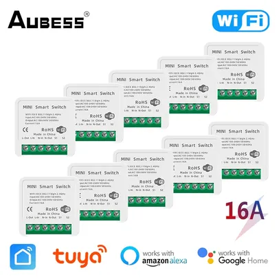 Tuya Smart Wifi 16a Switch 2-Control  Mini Smart / Interruptor inteligente Alexa/Google 