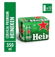 (Cliente Ouro) Cerveja Heineken Lata 350ml 12 Unidades