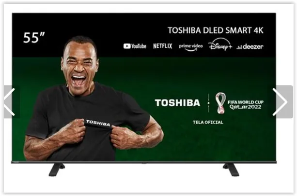 [r$ 1599] Smart TV DLED 55'' 4K Toshiba - TB011M