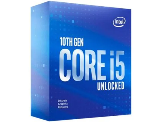 [Cliente Ouro] Processador Intel Core i5-10600KF 4.10GHz - 4.8Ghz Turbo 12MB | R$1273