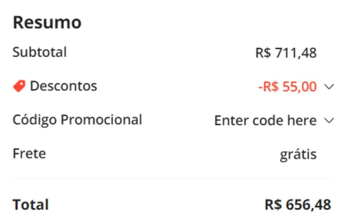 Imagem na descrição da promoção