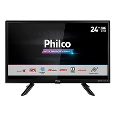 Smart TV LED 24 Philco PTV24G50SN Conversor Digital HD com 2 HDMI