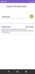 R$16 OFF em pedidos acima de R$28