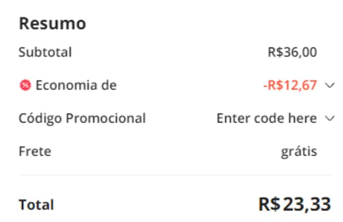 Imagem na descrição da promoção