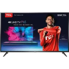 Imperdível! Smart TV LED 55" TCL 55P65US Ultra HD 4K HDR - R$ 1.899 [R$1.804 com AME]