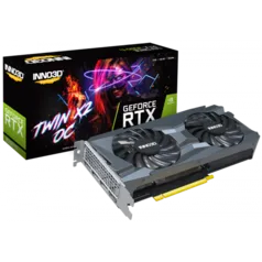 Placa de Vídeo Inno3D RTX 3060 Ti TWIN x2 OC LHR, 8GB, GDDR6, DLSS, Ray Tracing, N306T2-08D6X-119032