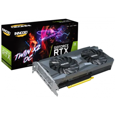 Placa de Vídeo Inno3D RTX 3060 Ti TWIN x2 OC LHR, 8GB, GDDR6, DLSS, Ray Tracing, N306T2-08D6X-119032