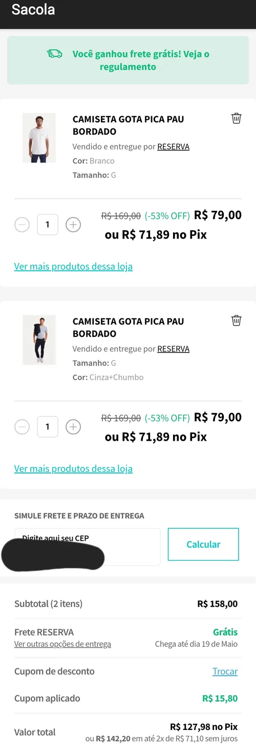 Imagem na descrição da promoção