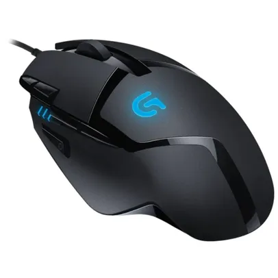 (AME 79,11)(87,91 R$ sem AME) Mouse Gamer Logitech G402 Hyperion Fury 4000DPI 8 Botoes Com Fio Preto